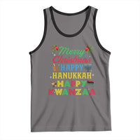 Merry Christmas Hanukkah Kwanzaa Tank Top Funny Holiday Gift - Wonder Print Shop