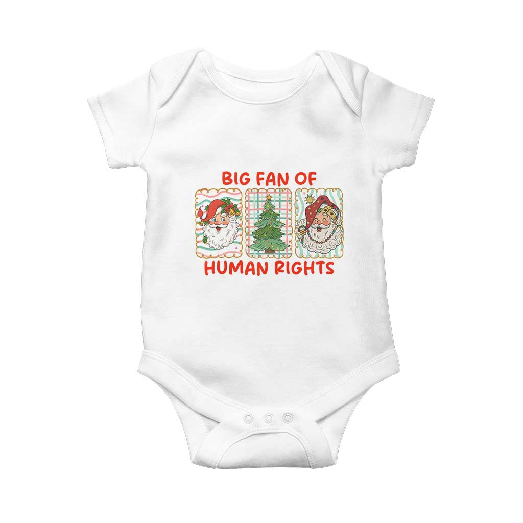 Big Fan Of Human Rights And Equality Baby Onesie Xmas Activism Gift - Wonder Print Shop