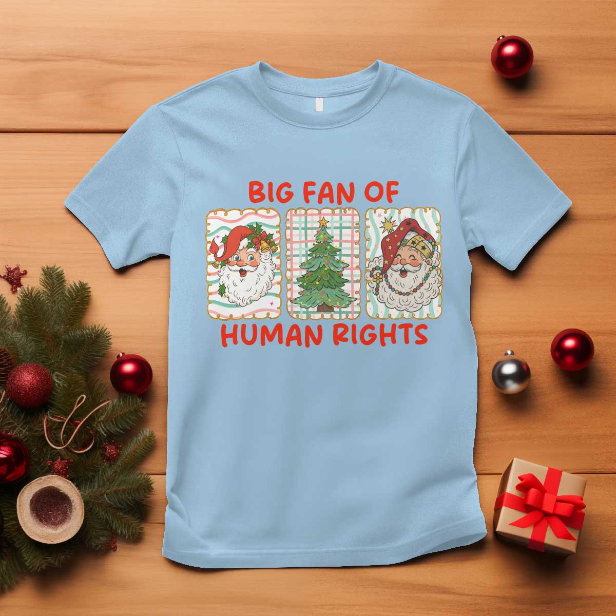 Big Fan Of Human Rights And Equality T Shirt Xmas Activism Gift - Wonder Print Shop
