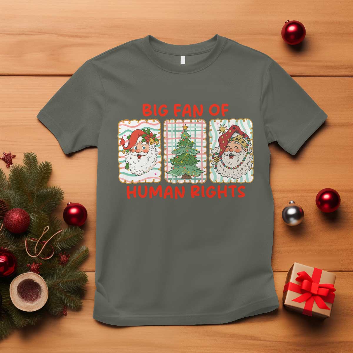 Big Fan Of Human Rights And Equality T Shirt Xmas Activism Gift - Wonder Print Shop