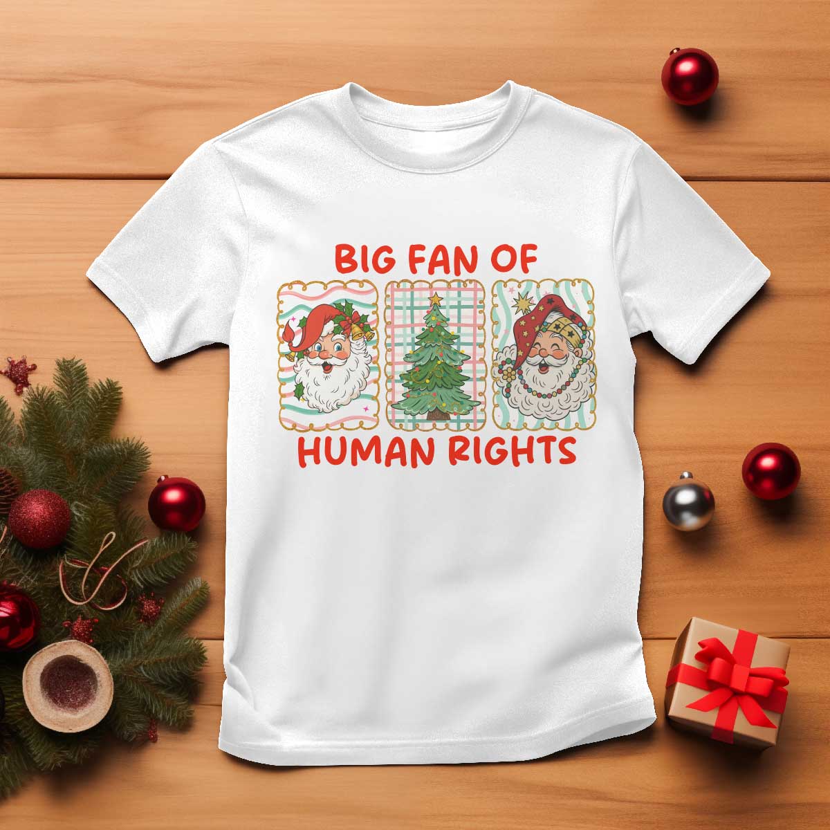 Big Fan Of Human Rights And Equality T Shirt Xmas Activism Gift - Wonder Print Shop