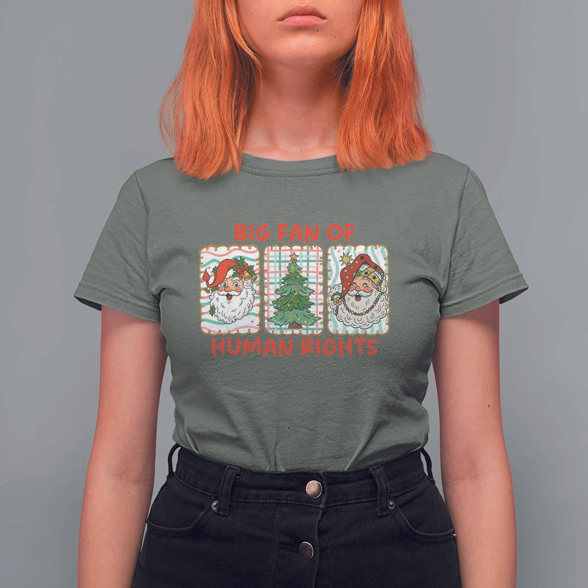 Big Fan Of Human Rights And Equality T Shirt For Women Xmas Activism Gift - Wonder Print Shop