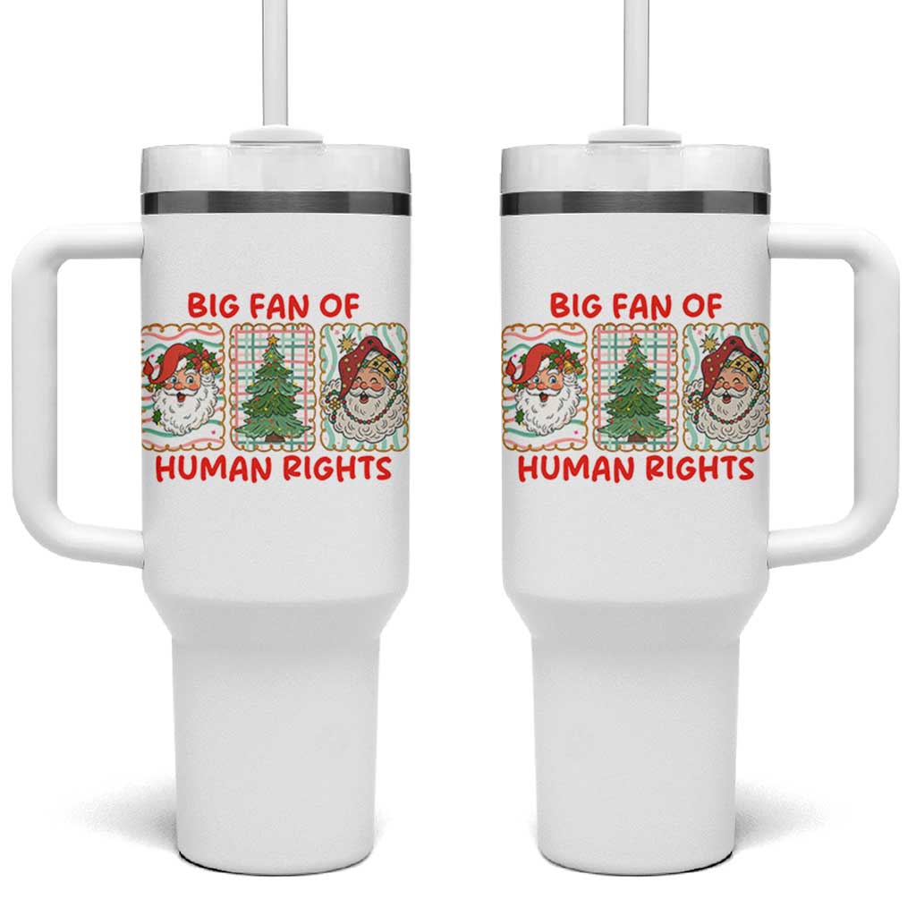 Big Fan Of Human Rights And Equality Tumbler With Handle Xmas Activism Gift - Wonder Print Shop