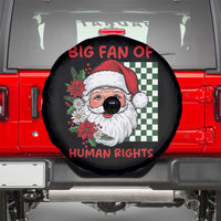 Christmas Cute Santa Big Fan Of Human Rights Gift Spare Tire Cover - Wonder Print Shop