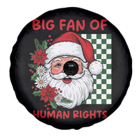 Christmas Cute Santa Big Fan Of Human Rights Gift Spare Tire Cover - Wonder Print Shop
