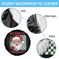 Christmas Cute Santa Big Fan Of Human Rights Gift Spare Tire Cover - Wonder Print Shop