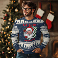 Xmas Cute Santa Big Fan Of Human Rights Gift Ugly Christmas Sweater - Wonder Print Shop