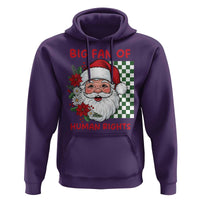 Christmas Cute Santa Big Fan Of Human Rights Gift Hoodie - Wonder Print Shop