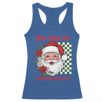 Christmas Cute Santa Big Fan Of Human Rights Gift Racerback Tank Top - Wonder Print Shop