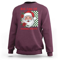 Christmas Cute Santa Big Fan Of Human Rights Gift Sweatshirt - Wonder Print Shop