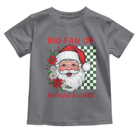 Christmas Cute Santa Big Fan Of Human Rights Gift Toddler T Shirt - Wonder Print Shop