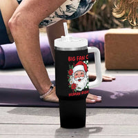 Christmas Cute Santa Big Fan Of Human Rights Gift Tumbler With Handle - Wonder Print Shop