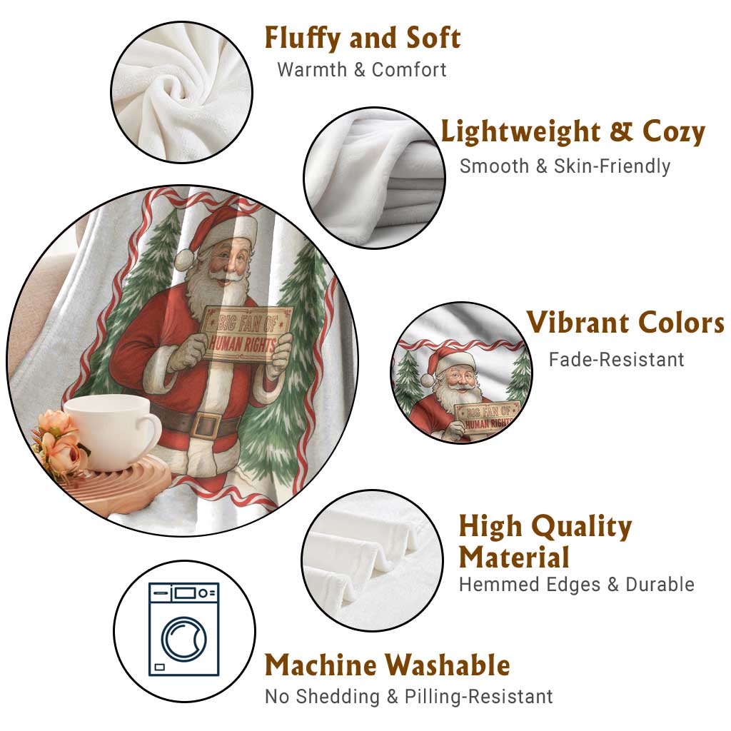 Christmas Gift For Big Fans Of Human Rights And Activism Throw Blanket - Wonder Print Shop