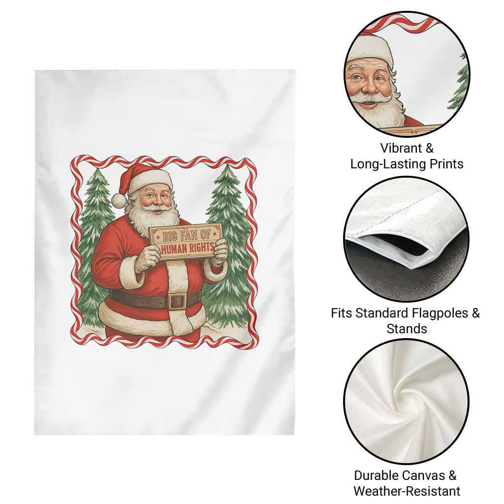 Christmas Gift For Big Fans Of Human Rights And Activism Garden Flag - Wonder Print Shop