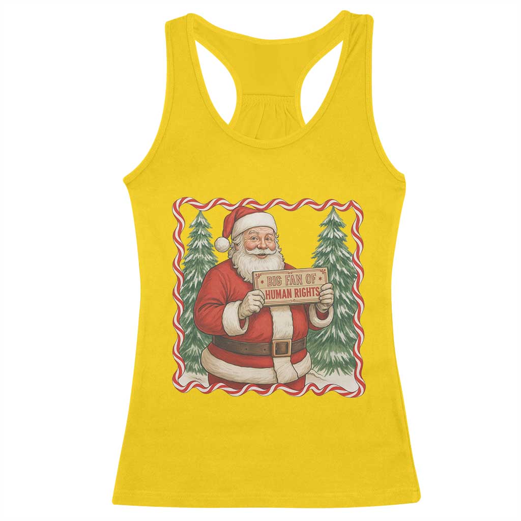 Christmas Gift For Big Fans Of Human Rights And Activism Racerback Tank Top - Wonder Print Shop