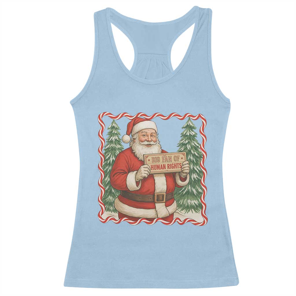 Christmas Gift For Big Fans Of Human Rights And Activism Racerback Tank Top - Wonder Print Shop