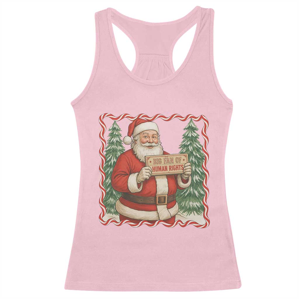 Christmas Gift For Big Fans Of Human Rights And Activism Racerback Tank Top - Wonder Print Shop