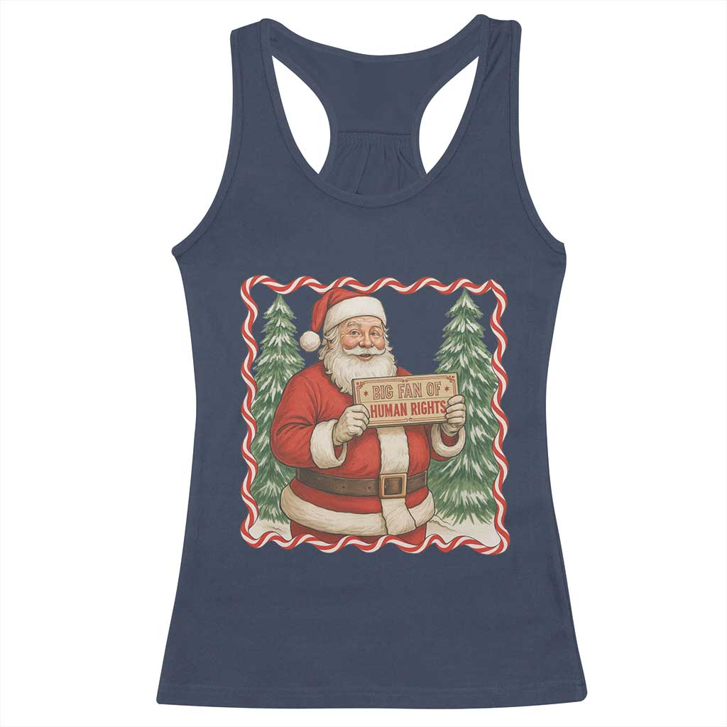 Christmas Gift For Big Fans Of Human Rights And Activism Racerback Tank Top - Wonder Print Shop