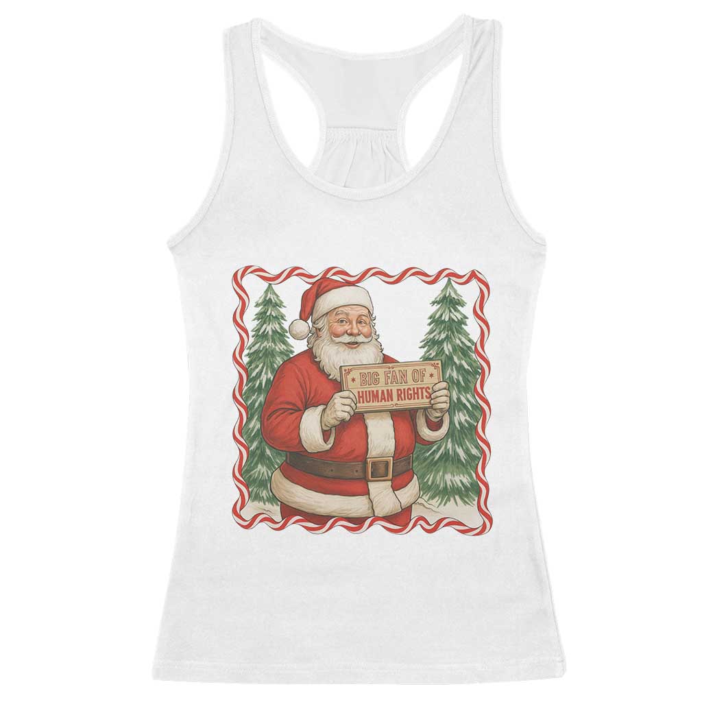 Christmas Gift For Big Fans Of Human Rights And Activism Racerback Tank Top - Wonder Print Shop