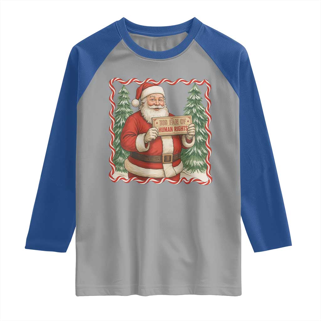 Christmas Gift For Big Fans Of Human Rights And Activism Raglan Shirt - Wonder Print Shop