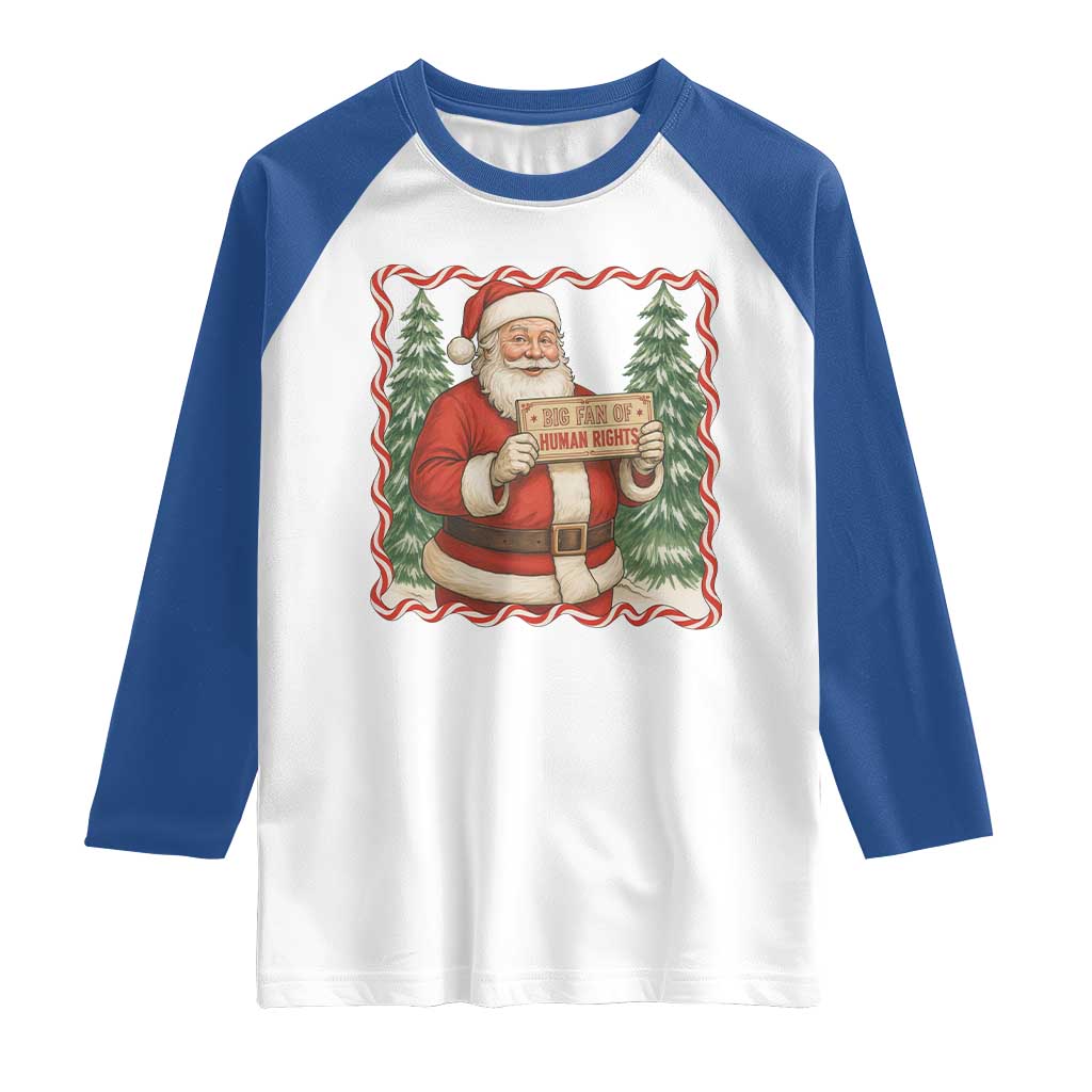 Christmas Gift For Big Fans Of Human Rights And Activism Raglan Shirt - Wonder Print Shop