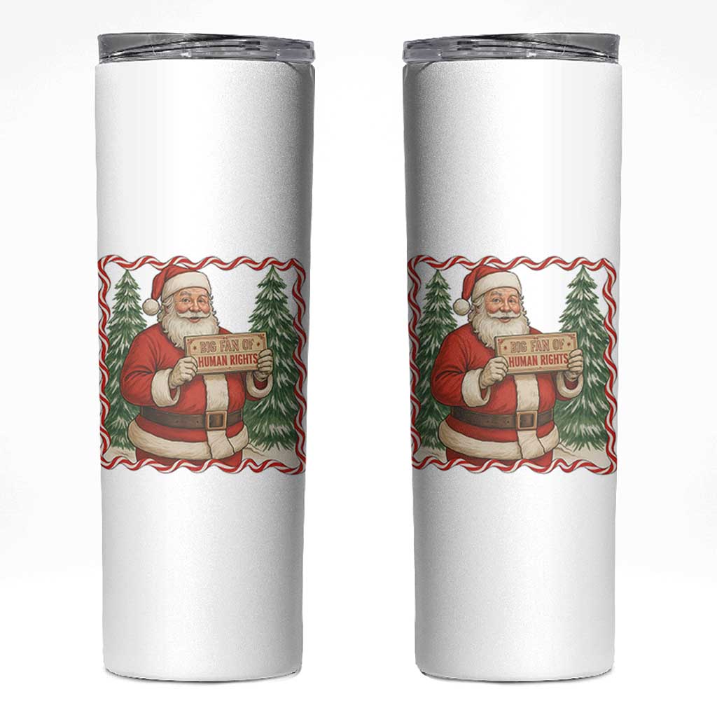 Christmas Gift For Big Fans Of Human Rights And Activism Skinny Tumbler - Wonder Print Shop