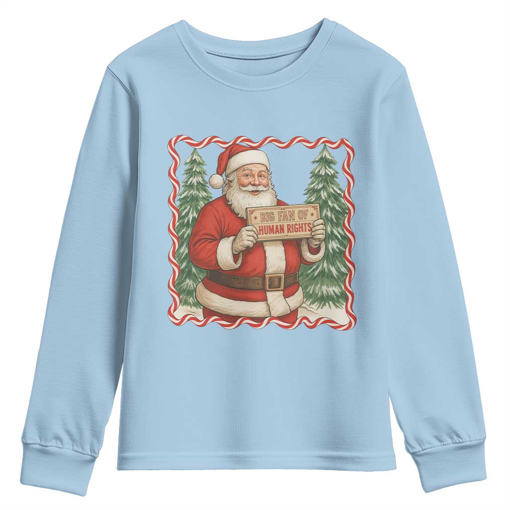 Christmas Gift For Big Fans Of Human Rights And Activism Youth Sweatshirt - Wonder Print Shop