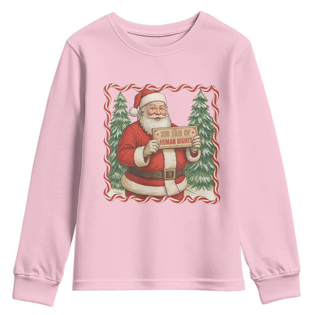 Christmas Gift For Big Fans Of Human Rights And Activism Youth Sweatshirt - Wonder Print Shop