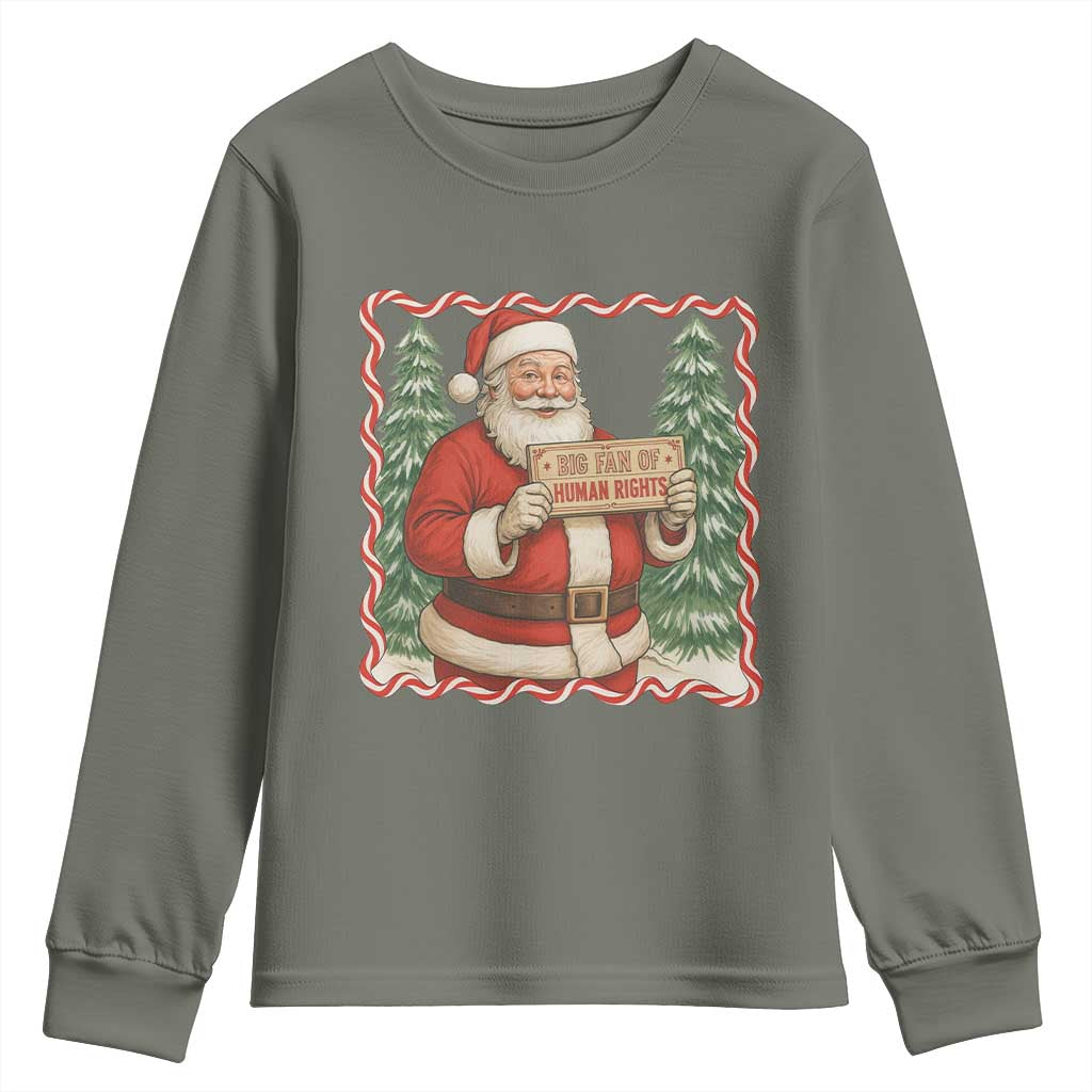 Christmas Gift For Big Fans Of Human Rights And Activism Youth Sweatshirt - Wonder Print Shop