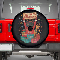Cute Santa Cat Big Fan Of Human Rights Spare Tire Cover Christmas Supporters - Wonder Print Shop