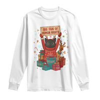 Cute Santa Cat Big Fan Of Human Rights Long Sleeve Shirt Christmas Supporters - Wonder Print Shop