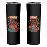 Cute Santa Cat Big Fan Of Human Rights Skinny Tumbler Christmas Supporters - Wonder Print Shop
