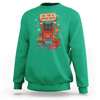 Cute Santa Cat Big Fan Of Human Rights Sweatshirt Christmas Supporters - Wonder Print Shop