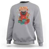 Cute Santa Cat Big Fan Of Human Rights Sweatshirt Christmas Supporters - Wonder Print Shop