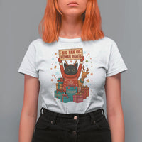 Cute Santa Cat Big Fan Of Human Rights T Shirt For Women Christmas Supporters - Wonder Print Shop