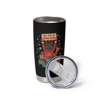 Cute Santa Cat Big Fan Of Human Rights Tumbler Cup Christmas Supporters - Wonder Print Shop