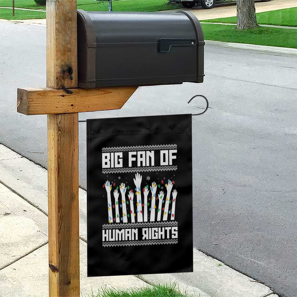 Big Fan Of Human Rights Equality Supporters Garden Flag Christmas Gift - Wonder Print Shop