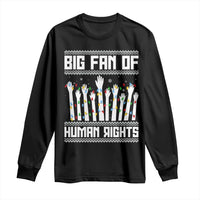 Big Fan Of Human Rights Equality Supporters Long Sleeve Shirt Christmas Gift - Wonder Print Shop
