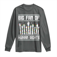 Big Fan Of Human Rights Equality Supporters Long Sleeve Shirt Christmas Gift - Wonder Print Shop
