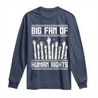 Big Fan Of Human Rights Equality Supporters Long Sleeve Shirt Christmas Gift - Wonder Print Shop