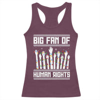 Big Fan Of Human Rights Equality Supporters Racerback Tank Top Christmas Gift - Wonder Print Shop