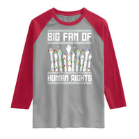 Big Fan Of Human Rights Equality Supporters Raglan Shirt Christmas Gift - Wonder Print Shop