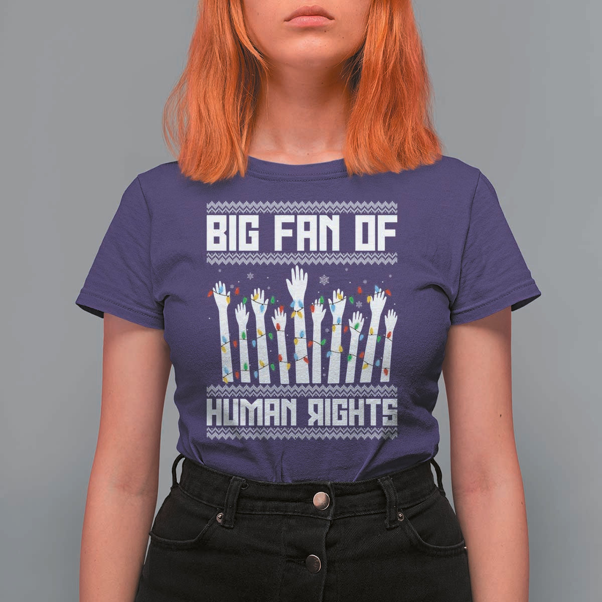 Big Fan Of Human Rights Equality Supporters T Shirt For Women Christmas Gift - Wonder Print Shop