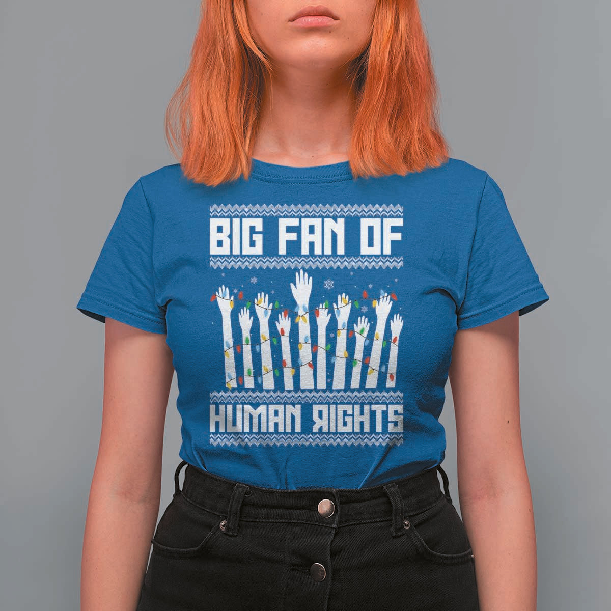 Big Fan Of Human Rights Equality Supporters T Shirt For Women Christmas Gift - Wonder Print Shop