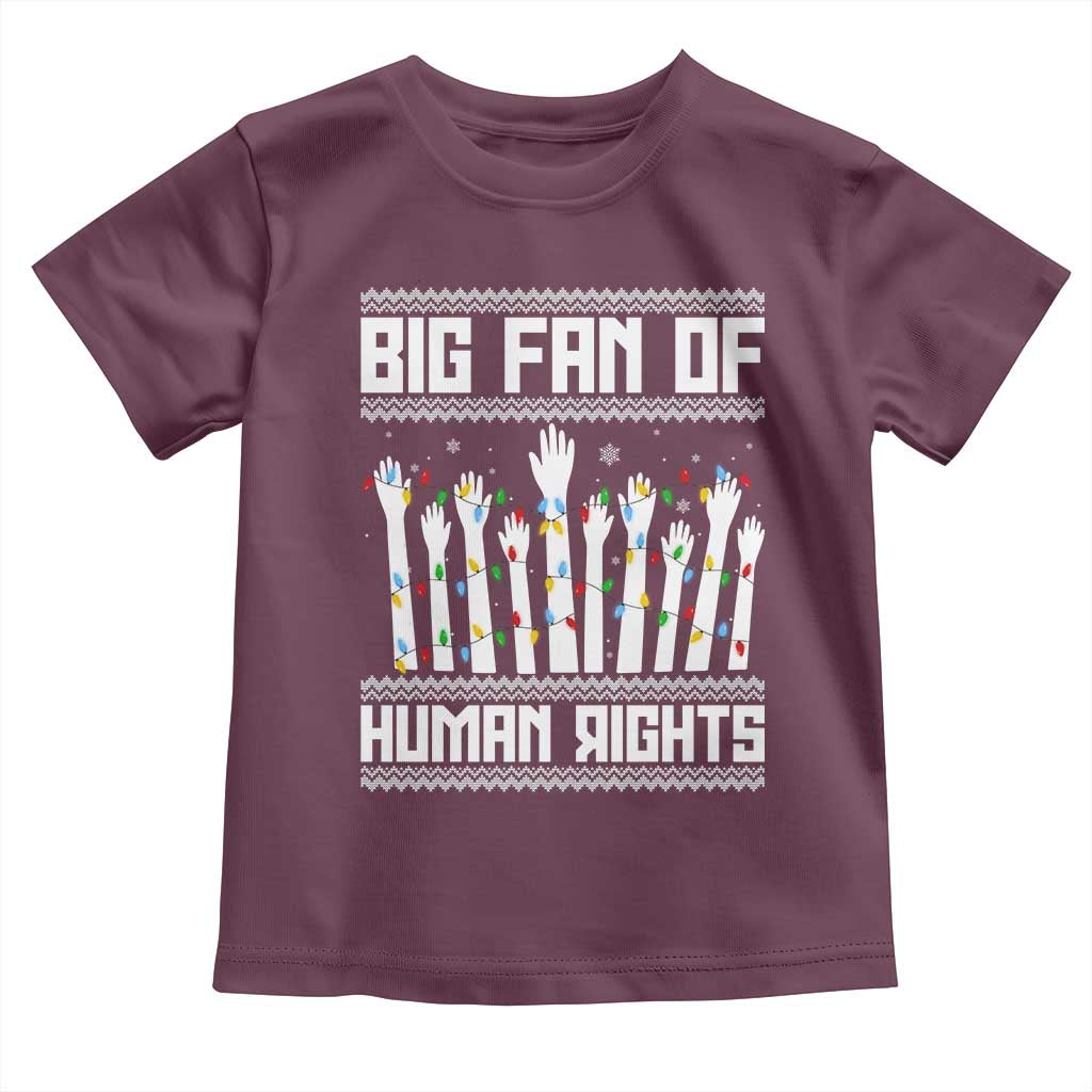 Big Fan Of Human Rights Equality Supporters Toddler T Shirt Christmas Gift - Wonder Print Shop
