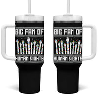 Big Fan Of Human Rights Equality Supporters Tumbler With Handle Christmas Gift - Wonder Print Shop