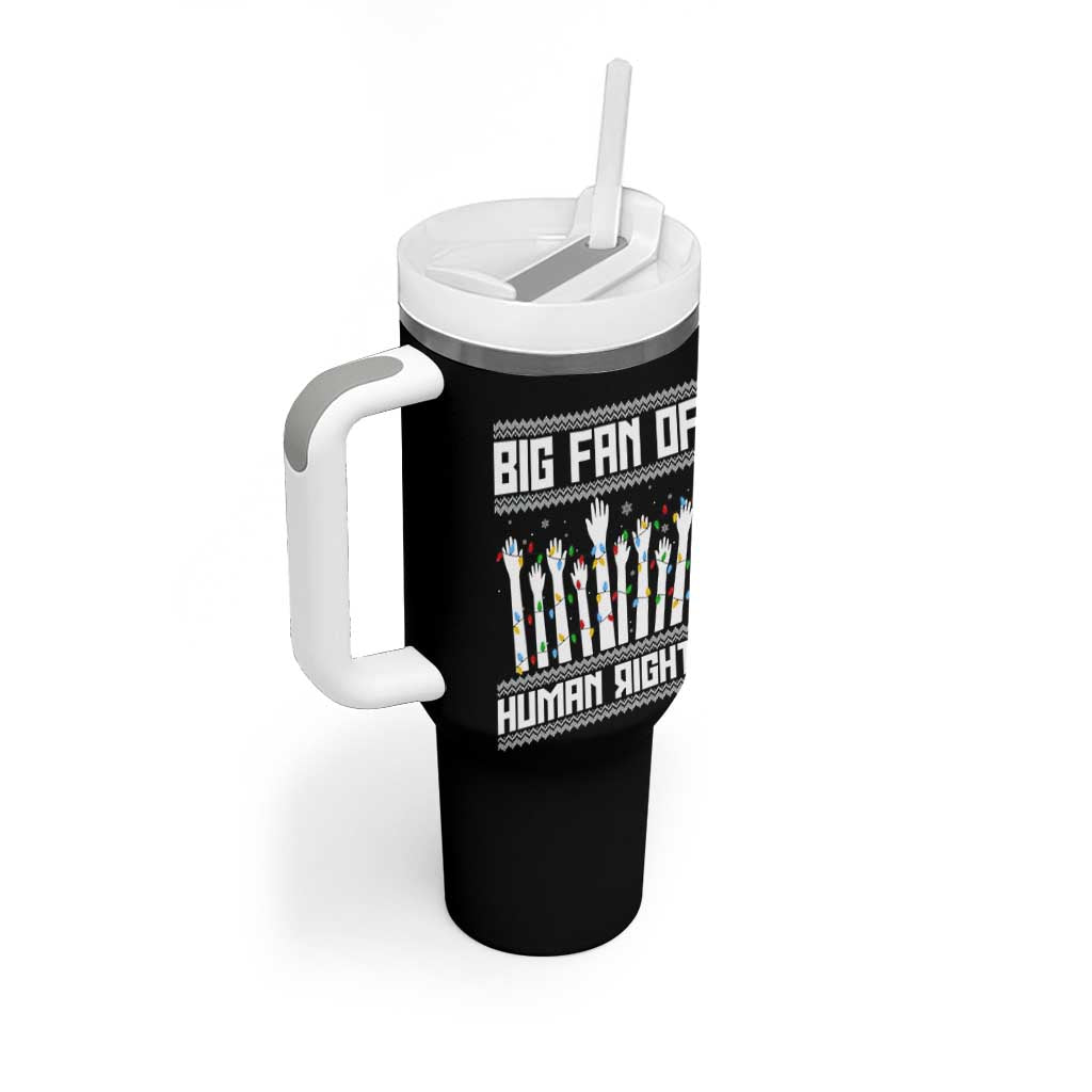 Big Fan Of Human Rights Equality Supporters Tumbler With Handle Christmas Gift - Wonder Print Shop