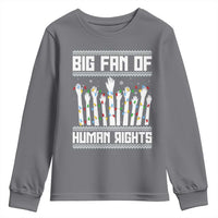 Big Fan Of Human Rights Equality Supporters Youth Sweatshirt Christmas Gift - Wonder Print Shop