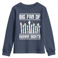 Big Fan Of Human Rights Equality Supporters Youth Sweatshirt Christmas Gift - Wonder Print Shop