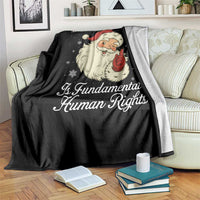 All I Want For Christmas Is Fundamental Human Rights Throw Blanket Xmas Supporters Gift - Wonder Print Shop